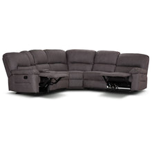 Load image into Gallery viewer, Jersey Corner Modular With Both End Recliner Lounge – Coffee