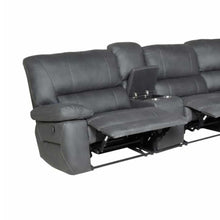 Load image into Gallery viewer, Jersey Corner Modular With Both End Recliner Lounge – Jet Black