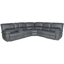Load image into Gallery viewer, Jersey Corner Modular With Both End Recliner Lounge – Jet Black
