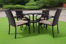 Load image into Gallery viewer, San Pico Outdoor Dining Set with Glass Table 4 Seater