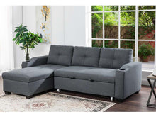 Load image into Gallery viewer, THOMAS STORAGE SOFA &amp; SOFABED WITH CHAISE WITH CUP HOLDER
