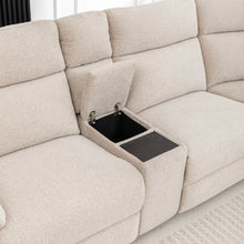 Load image into Gallery viewer, DREAM SOFA CORNER MODULAR WITH 2 END ELECTRIC RECLINERS-BEIGE
