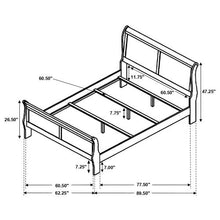 Load image into Gallery viewer, Louis Queen Bed: Modern Meets Classic Chic
