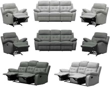 Load image into Gallery viewer, COSMIC 3 SEATER LEATHER LOUNGE W 2 SINGLE RECLINER SET
