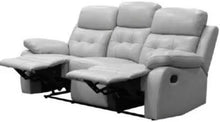 Load image into Gallery viewer, COSMIC 3 SEATER LEATHER LOUNGE W 2 SINGLE RECLINER SET
