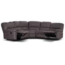 Load image into Gallery viewer, Jersey Corner Modular With Both End Recliner Lounge – Coffee
