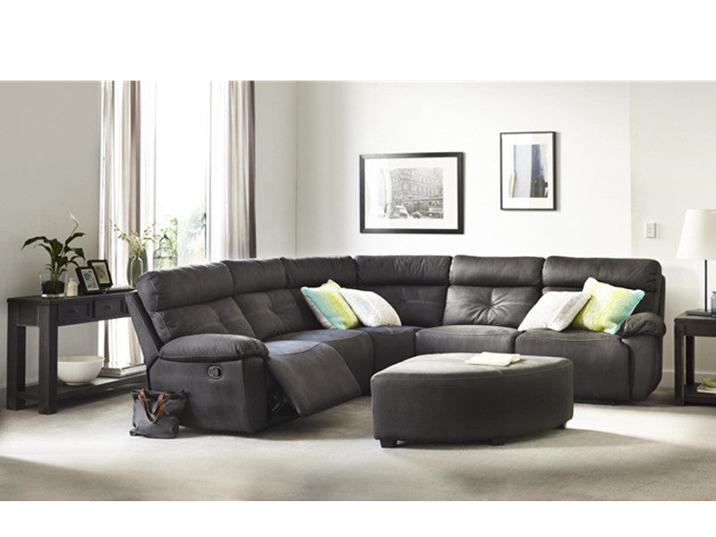 EMBASSY CORNER LOUNGE WITH RECLINERS WITH OTTOMAN
