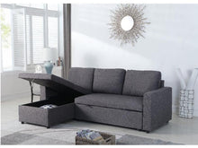 Load image into Gallery viewer, LEO STORAGE SOFA BED WITH REVERSIBLE CHAISE
