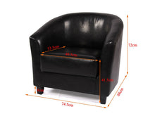 Load image into Gallery viewer, TUB CHAIR BLACK
