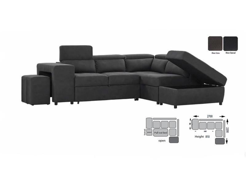 TIFFANY 2 SEATER SOFA + SOFA BED + CHAISE +OTTOMAN +STOOLS