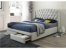 Load image into Gallery viewer, Lara Fabric Bed With Foot Drawers
