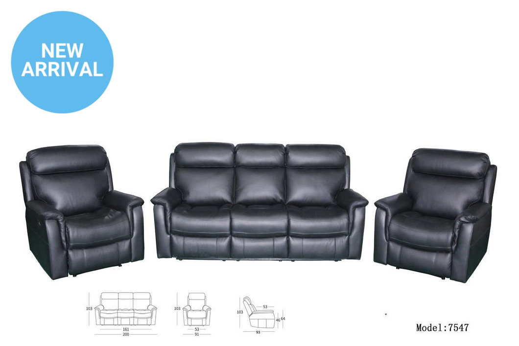 Garner Genuine Leather Manual Recliners